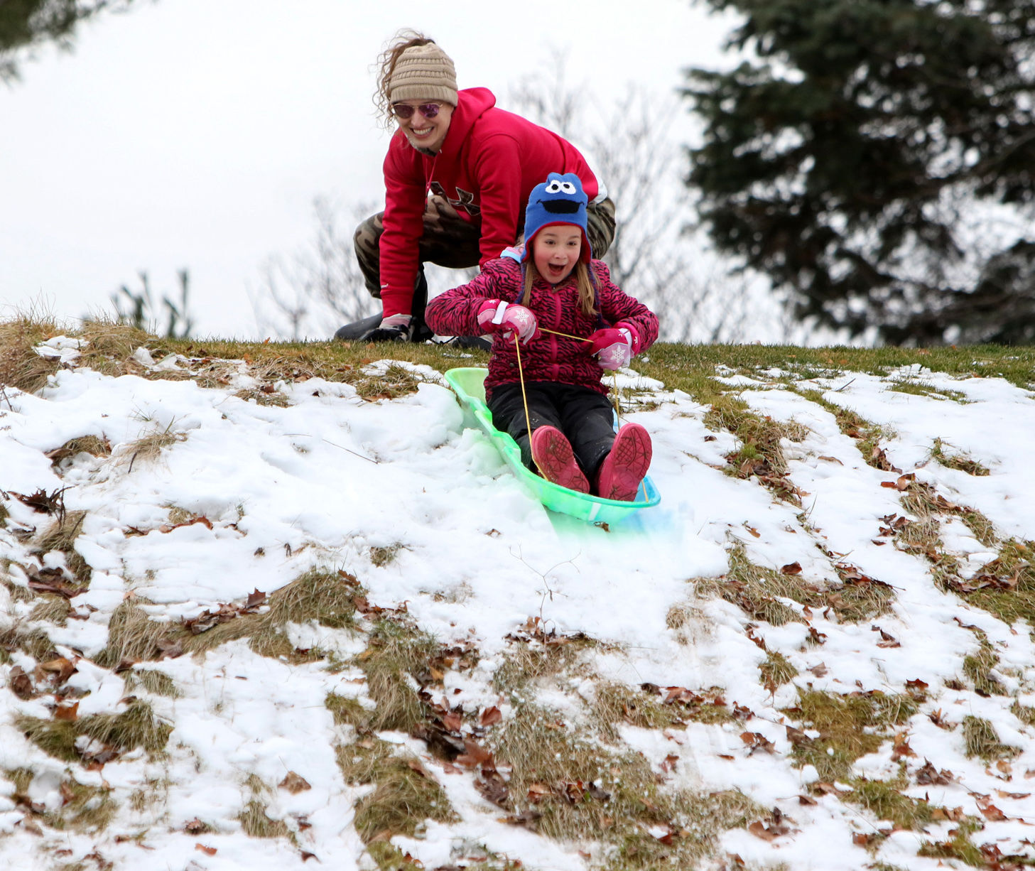 region's first significant snowfall